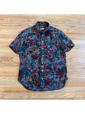 Gitman Bros. Vintage x The Hill Side Cotton Floral Short Sleeve Shirt Medium